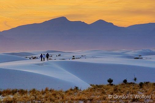 White Sands_32163.jpg - Sunset Stroll photographed at the White Sands National Monument near Alamogordo, New Mexico, USA.